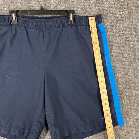 Nike Shorts Mens XXL Blue Vintage Swim‎ Trunks Swimwear Beach Lined Drawstring - Picture 4 of 10